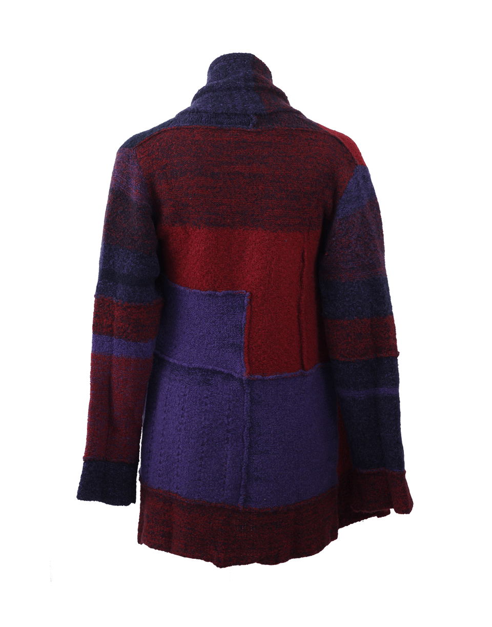 CASMARI-Patchwork Long Cardigan-