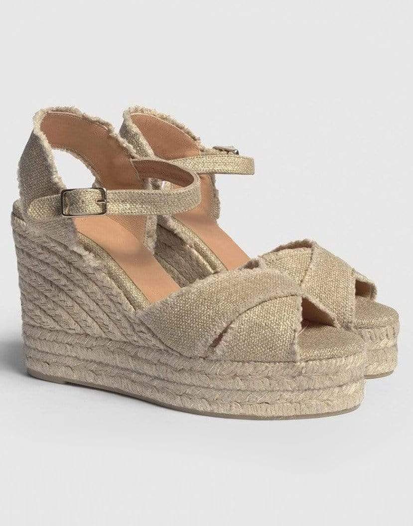 CASTANER-Glitter Bromelia Espadrille Wedge-