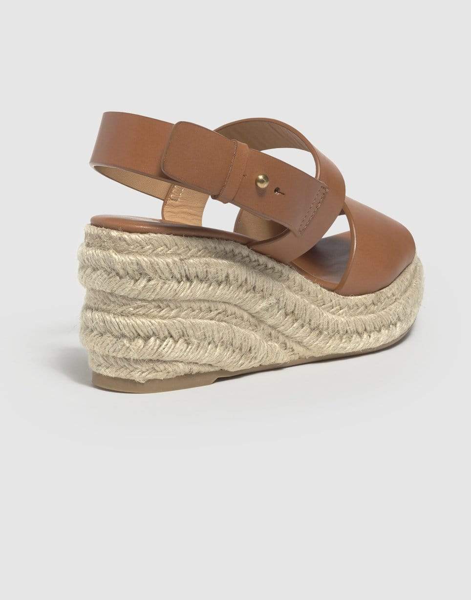 CASTANER-Bernabela Leather Platform Wedge-