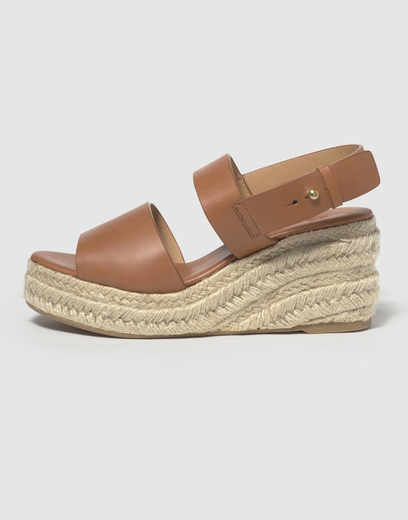 CASTANER-Bernabela Leather Platform Wedge-