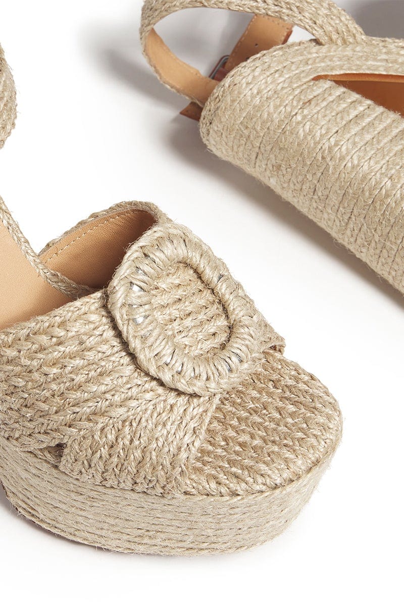 CASTANER-Amaia Raffia Platform Sandal-