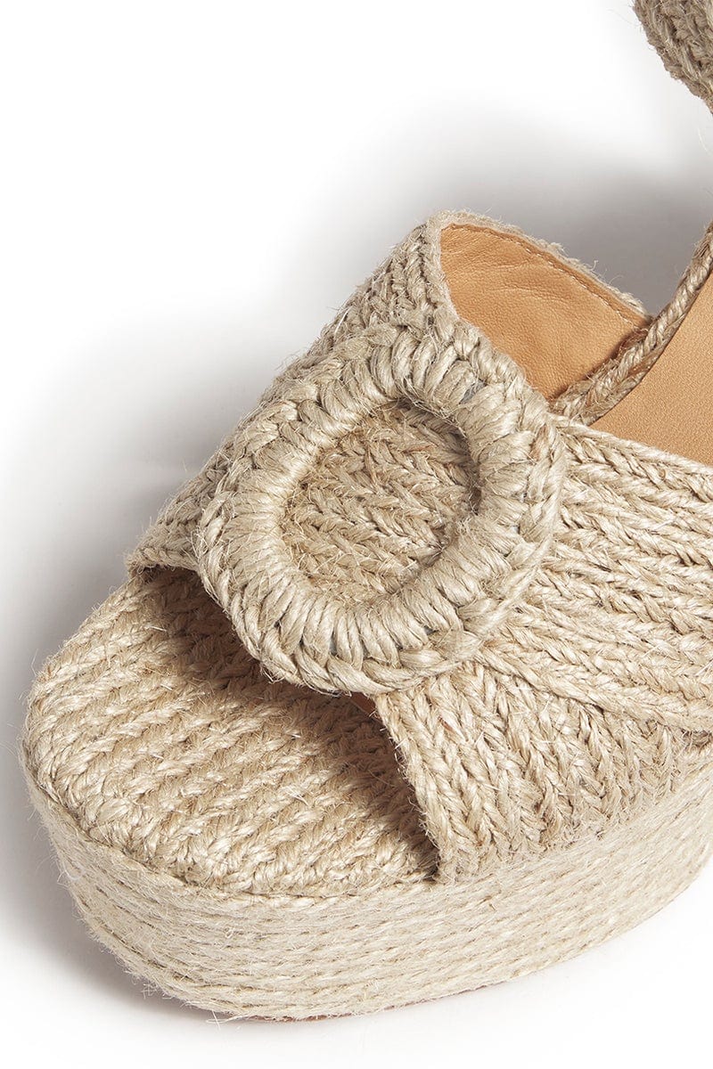 CASTANER-Amaia Raffia Platform Sandal-