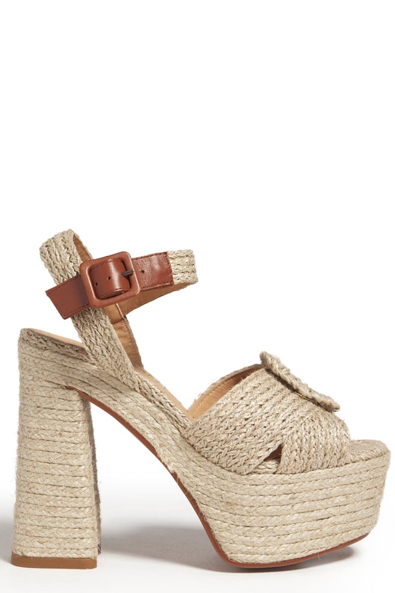CASTANER-Amaia Raffia Platform Sandal-
