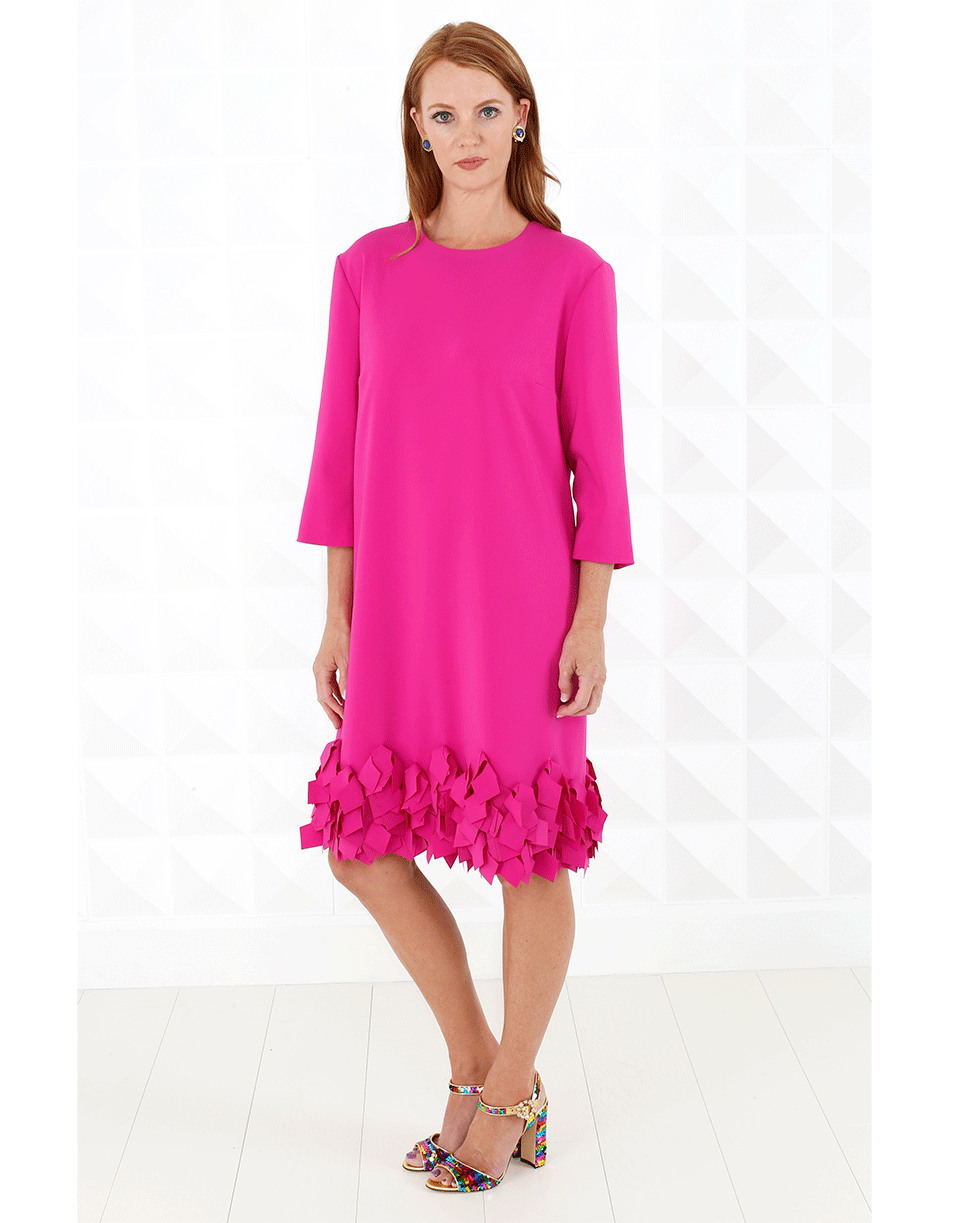 CATHERINE REGEHR-Laser Cut Falling Leaf Dress-