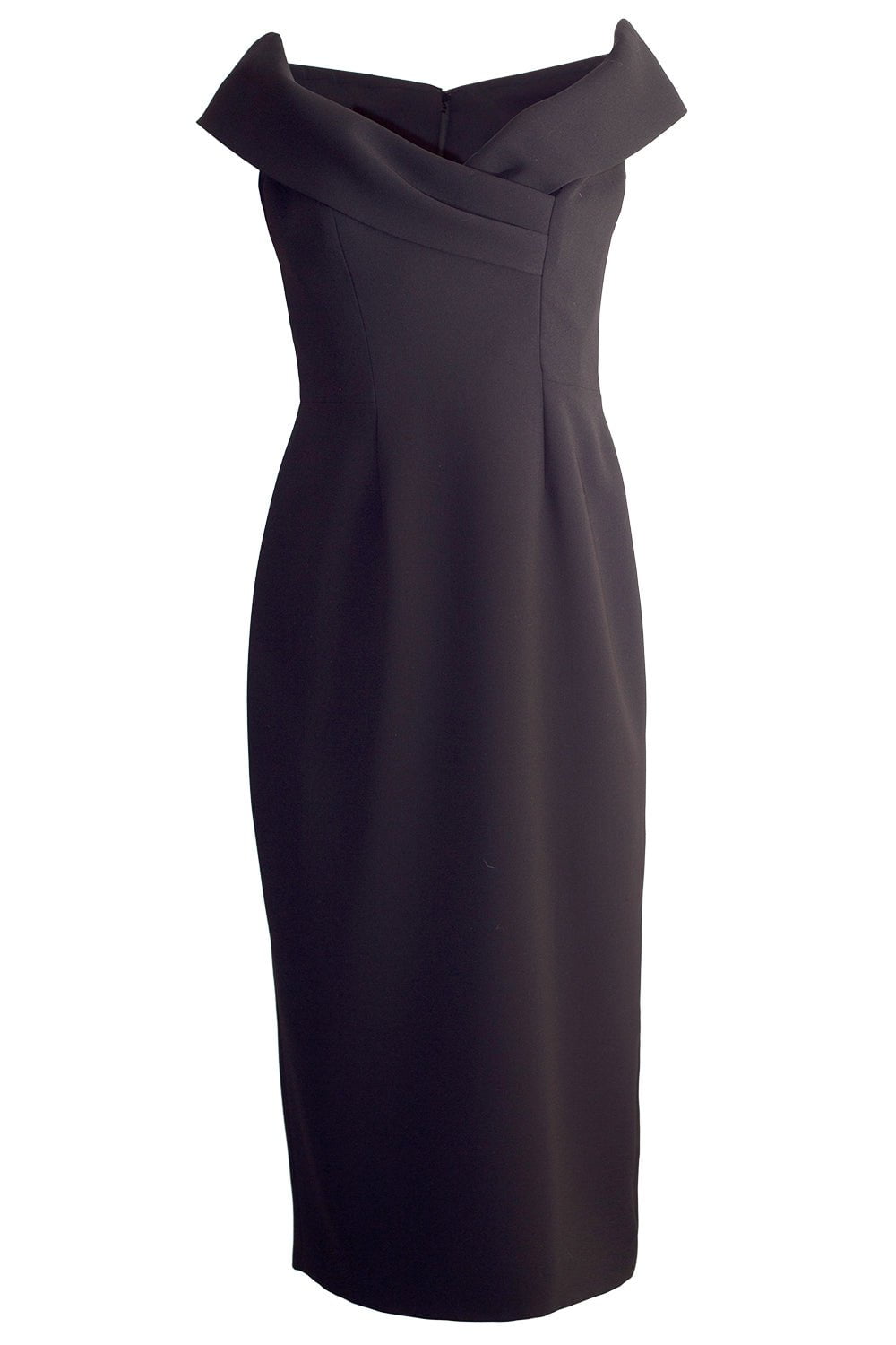 CATHERINE REGEHR-Off The Shoulder V-Neck Dress-