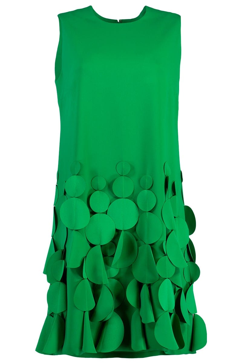 CATHERINE REGEHR-Sleeveless Jewel Neck Dress-