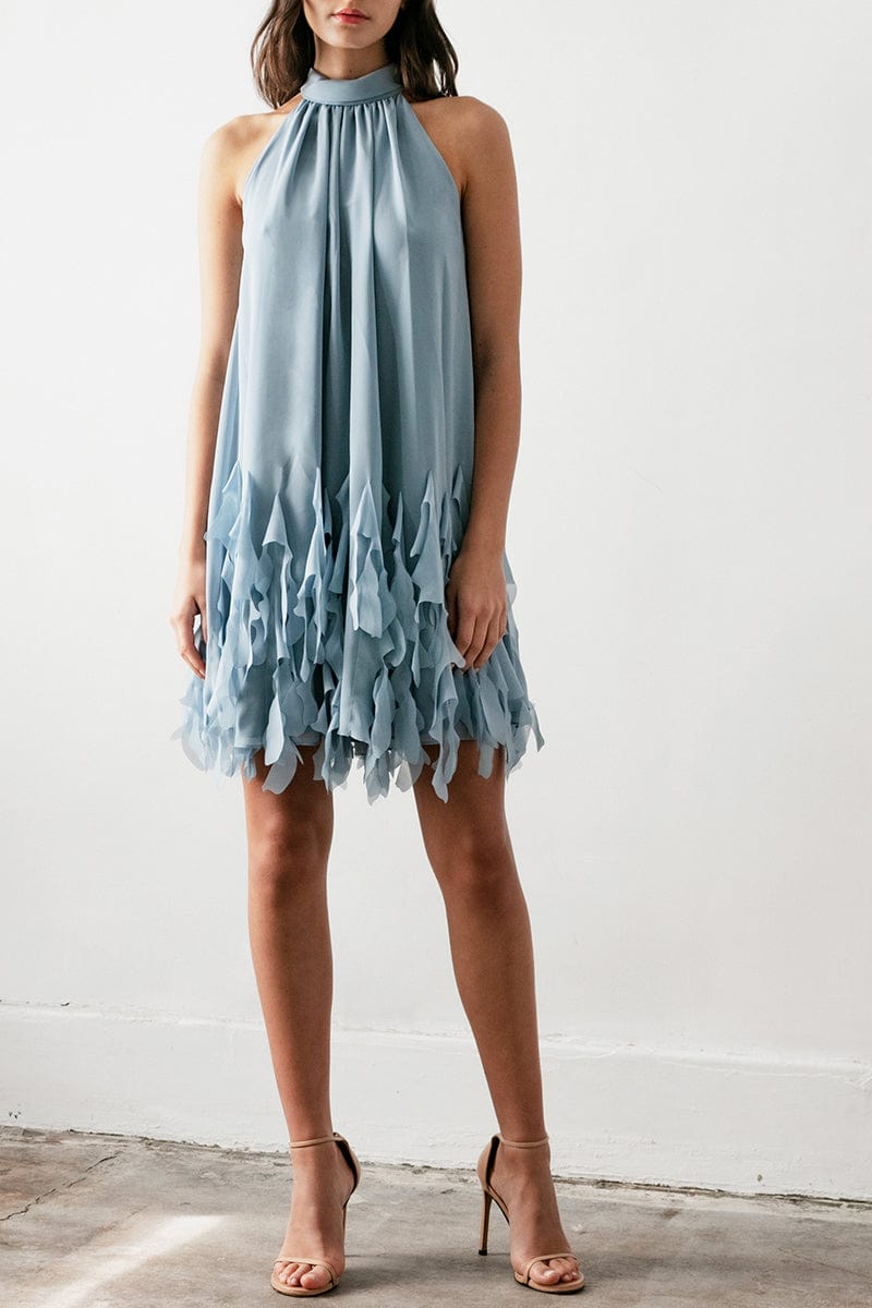CATHERINE REGEHR-T-Neck Swing Dress-