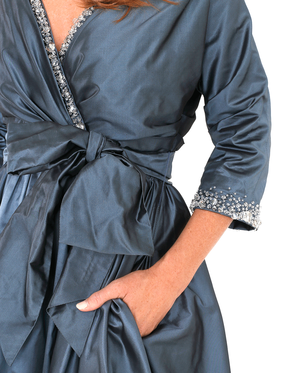 CATHERINE REGEHR-Circle Skirt Gown-BLUE