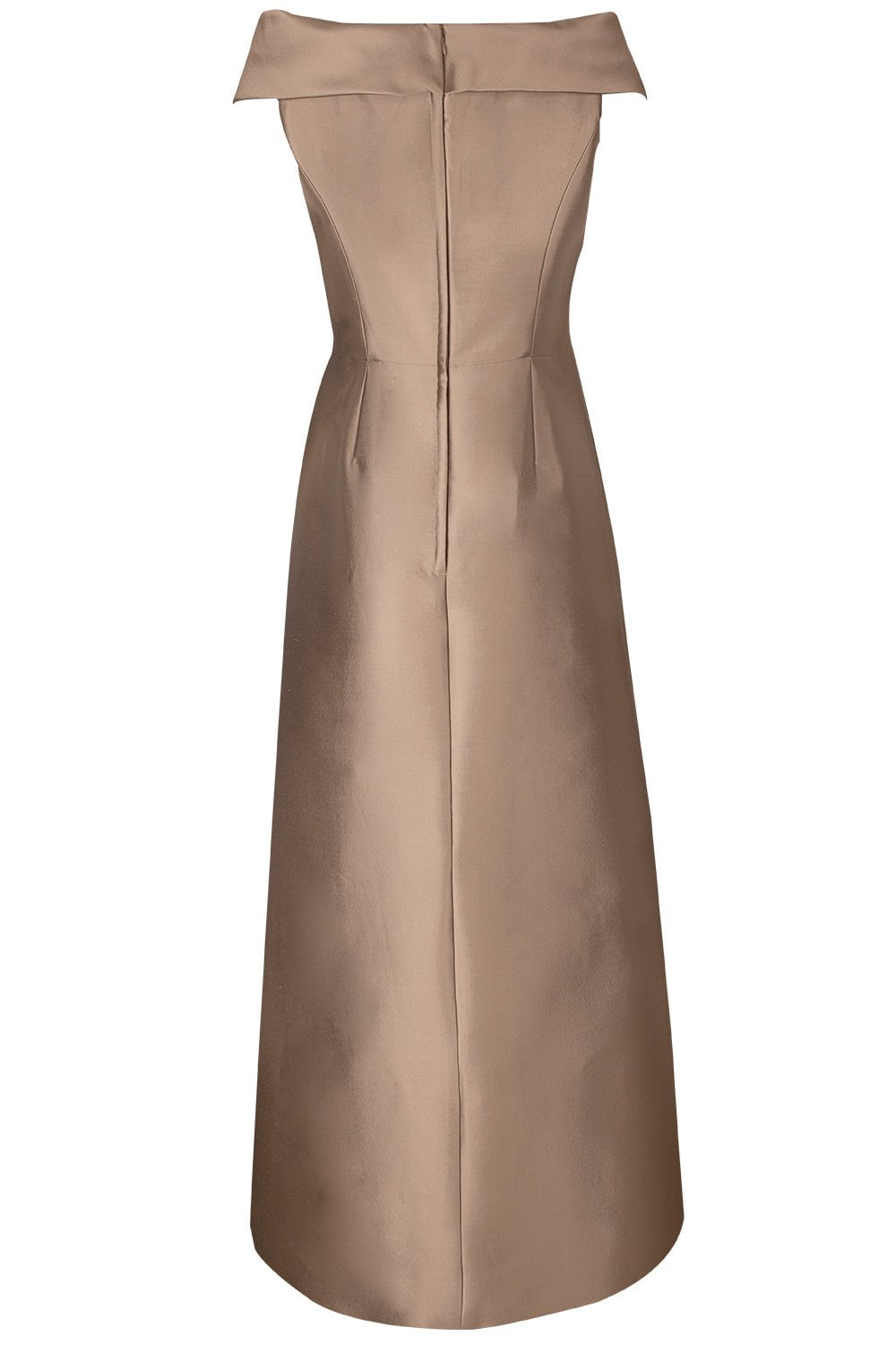 CATHERINE REGEHR-V-Neck Off the Shoulder Dress-