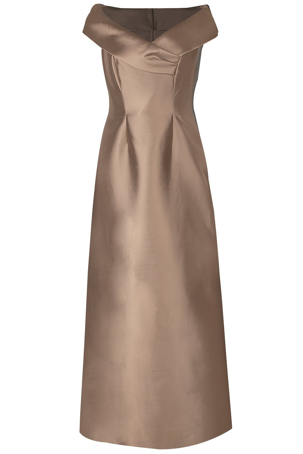 CATHERINE REGEHR-V-Neck Off the Shoulder Dress-