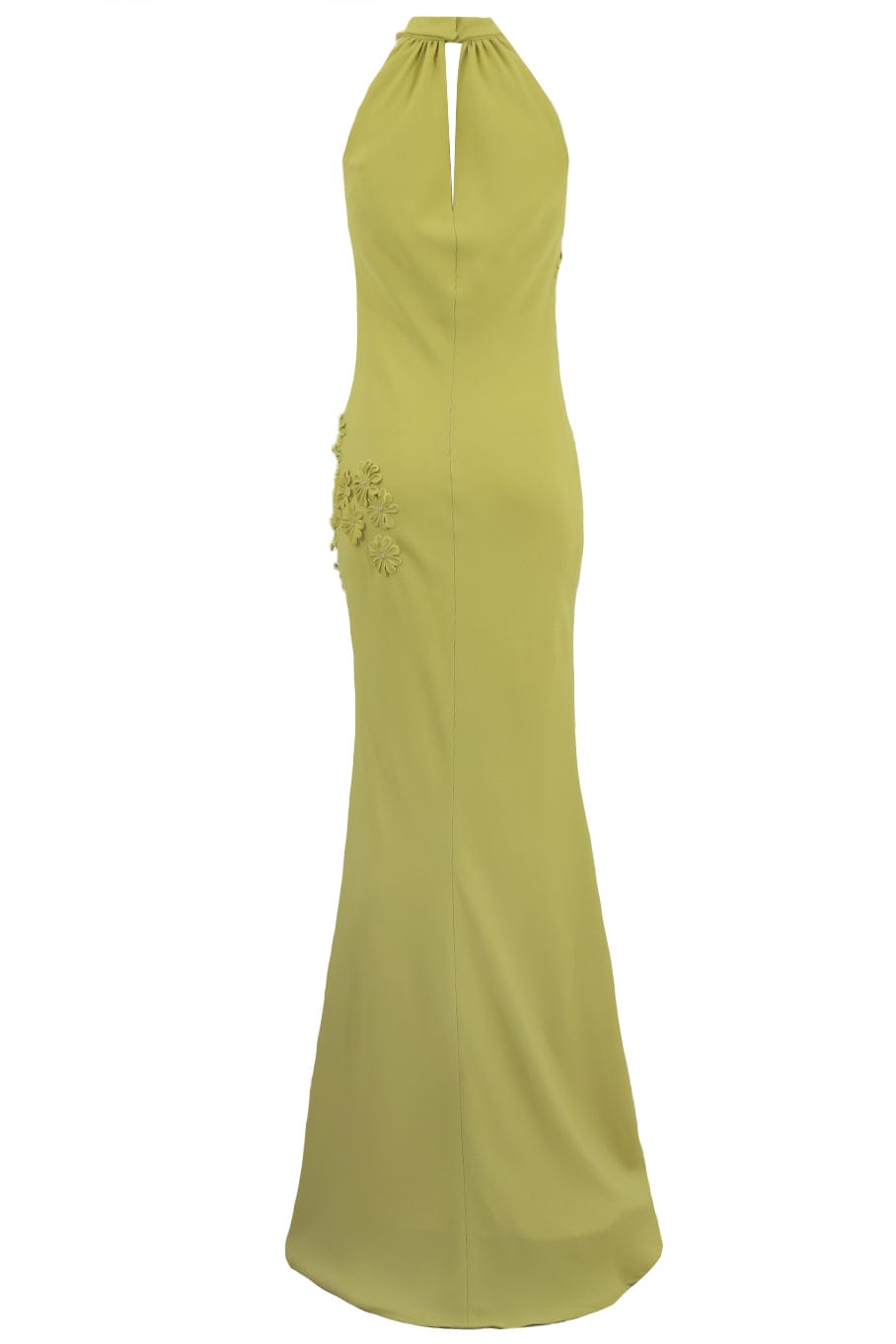 CATHERINE REGEHR-T-Neck Bias Sheath Gown-