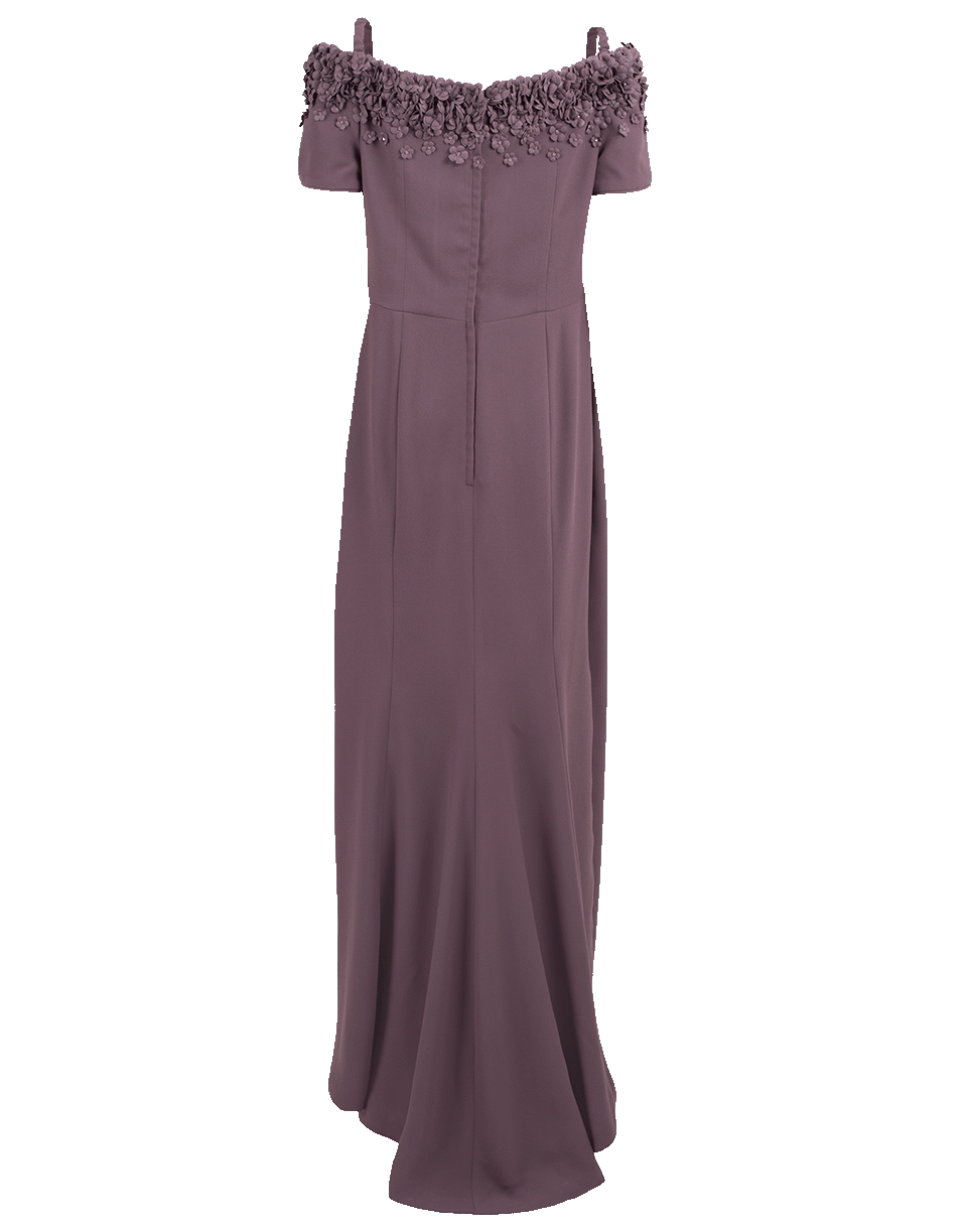 CATHERINE REGEHR-Off Shoulder Apple Blossom Gown-GREYMAUV
