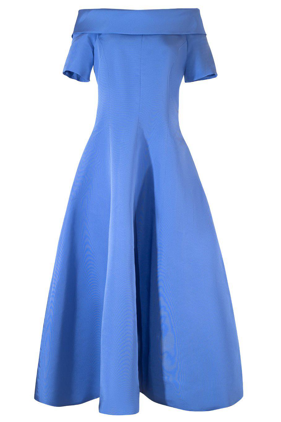 CATHERINE REGEHR-V-Back Alice Van Der Rohe Dress - Lake-
