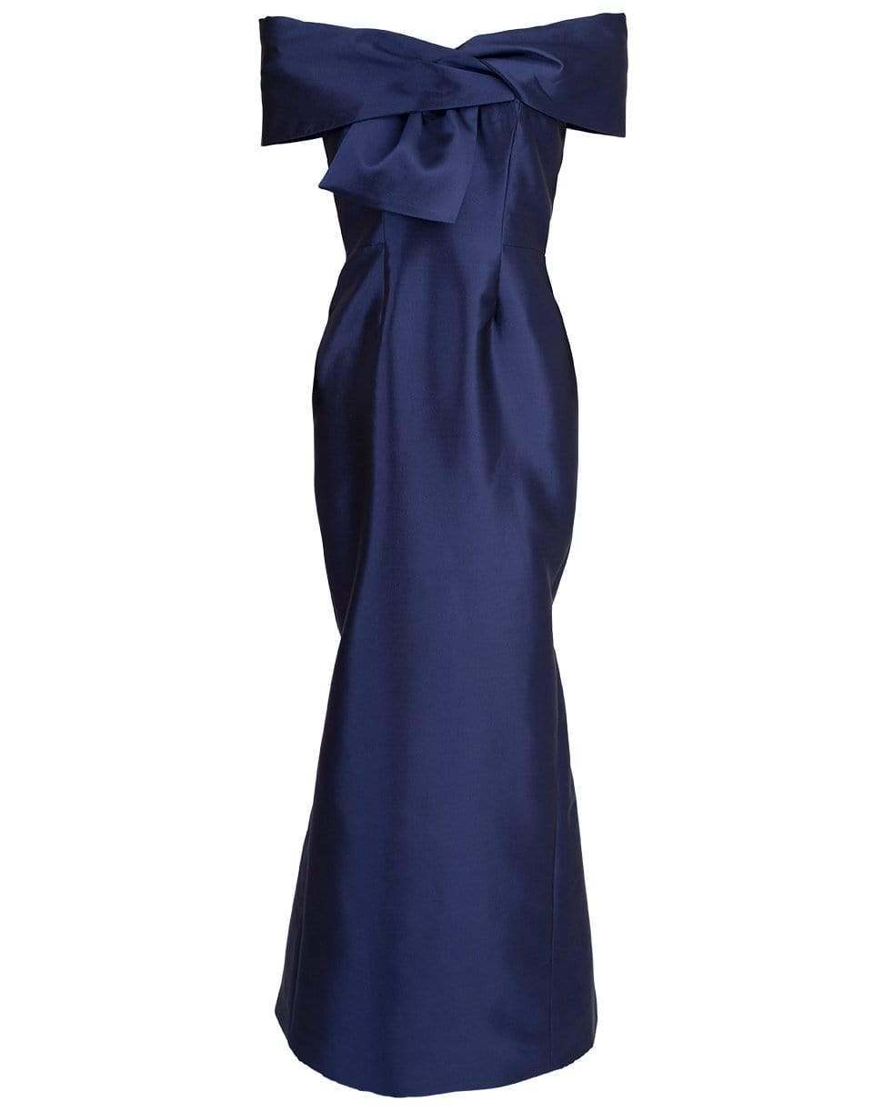 CATHERINE REGEHR-Off the Shoulder "Picard" Gown-