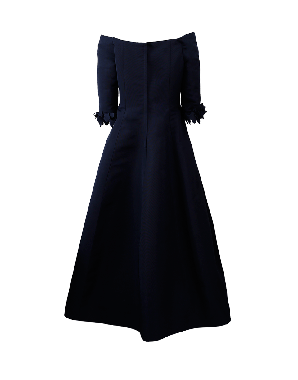 CATHERINE REGEHR-Off Shoulder Van Der Rohe Gown-NAVY