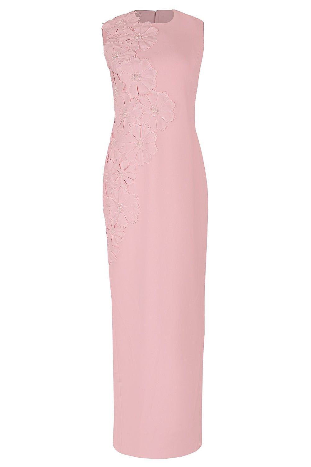 CATHERINE REGEHR-Jewel Neck Sheath Dress-