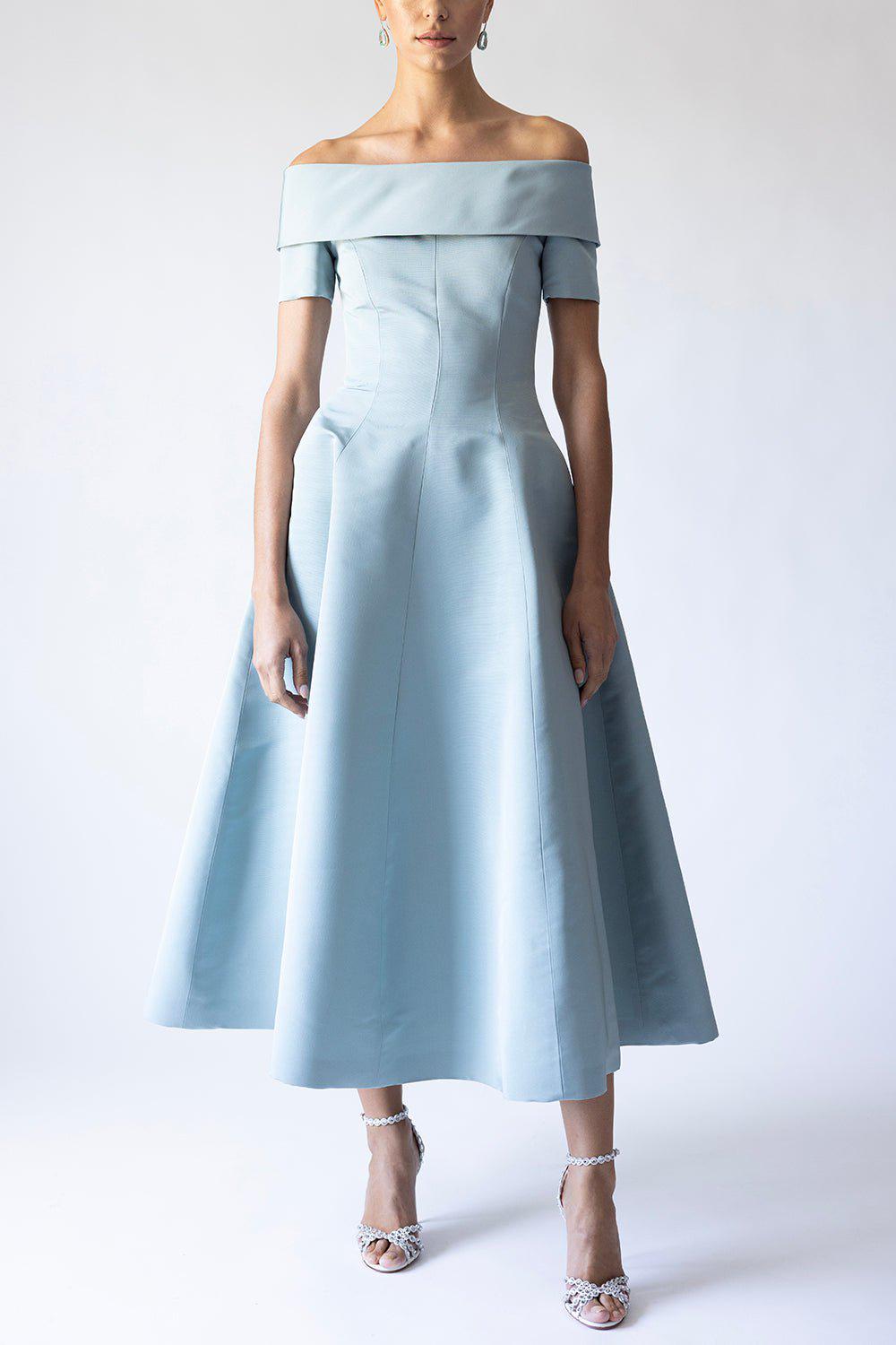 CATHERINE REGEHR-V Back Alice Van Der Rohe Dress - Stone-