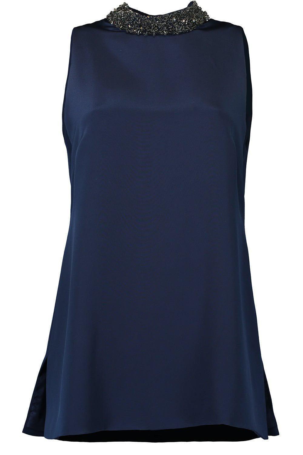 London Top-NAVY/BLACK-S-CLOTHINGTOPBLOUSE-CATHERINE REGEHR
