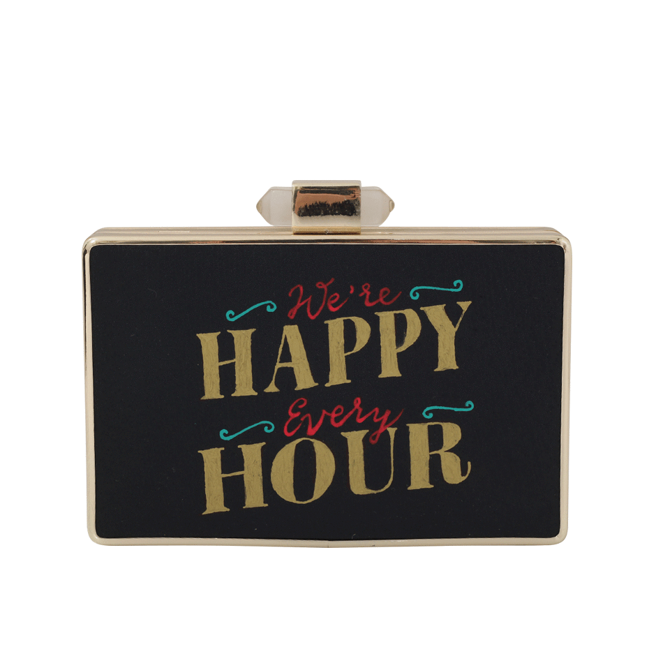 CECILIA MA COUTURE-Happy Hour Clutch-BLACK
