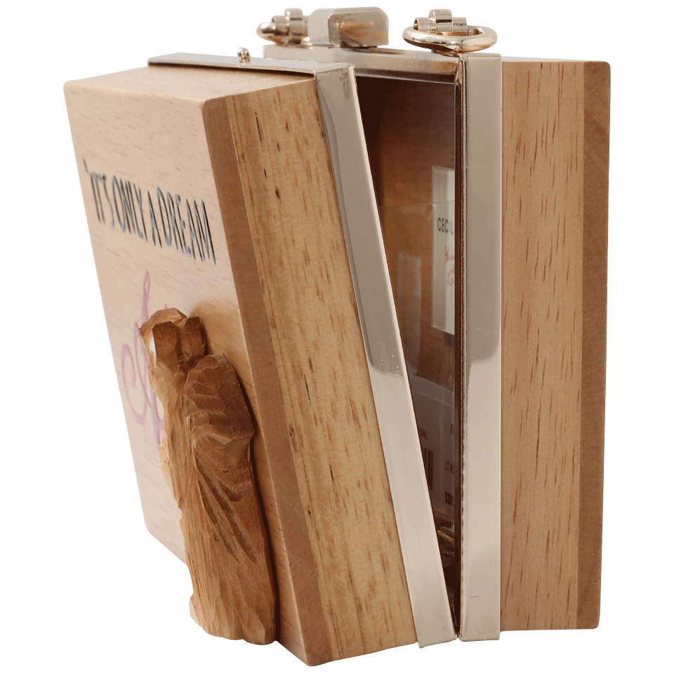 CECILIA MA COUTURE-Alice Clutch-LT WOOD