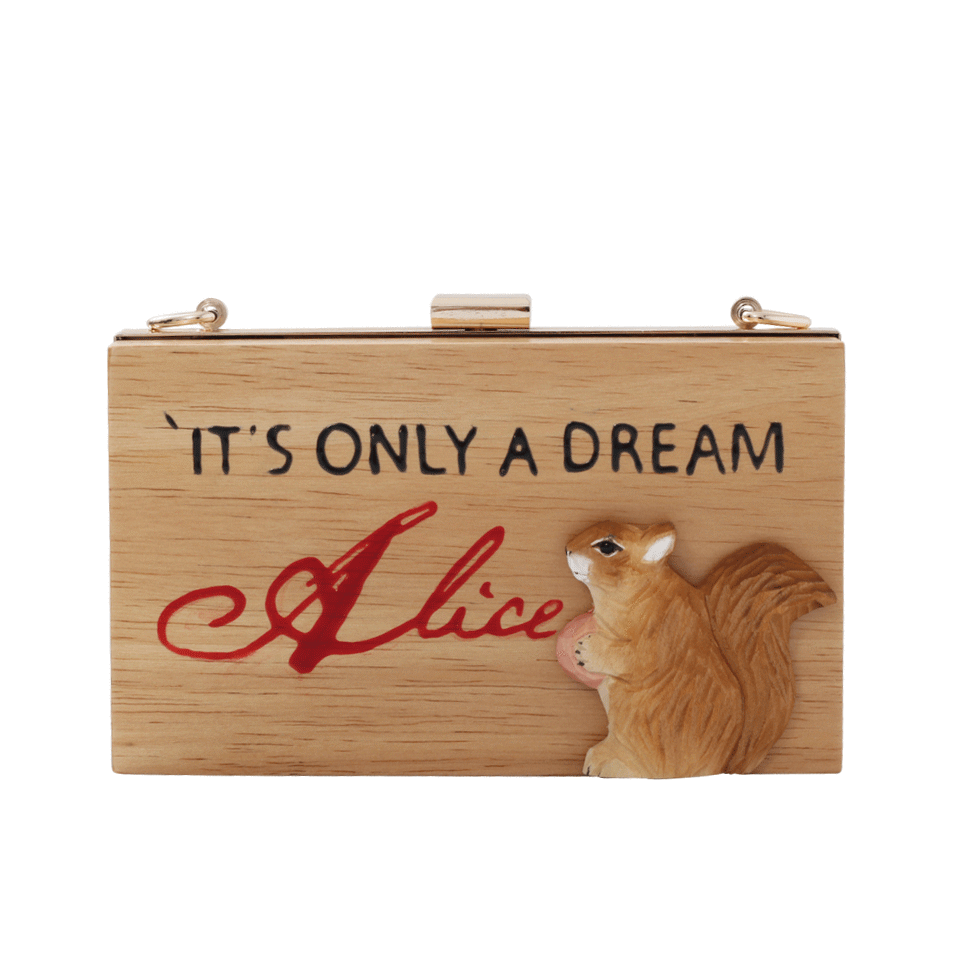 CECILIA MA COUTURE-Alice Clutch-LT WOOD