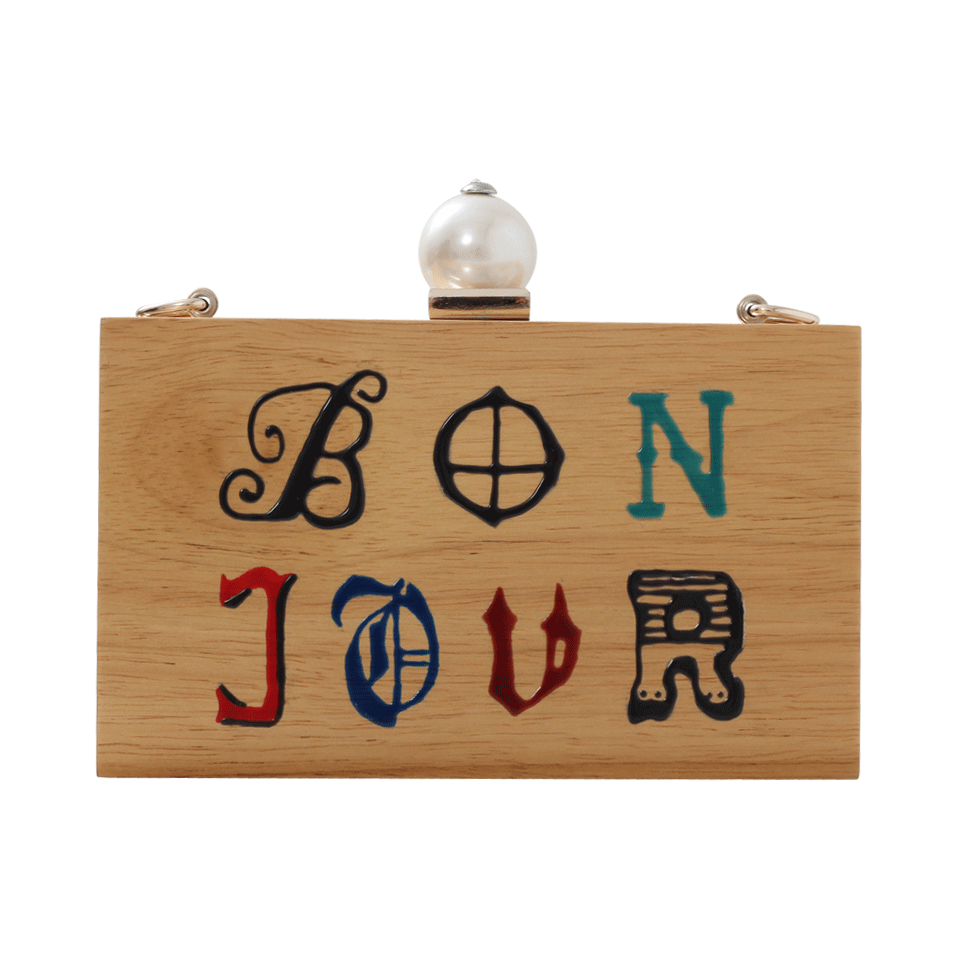 CECILIA MA COUTURE-Bonjour Clutch-LT WOOD