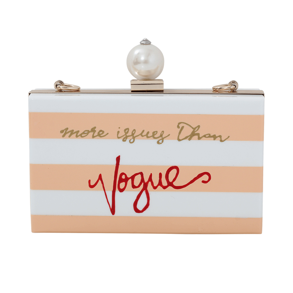 CECILIA MA COUTURE-Vogue Clutch-PNK/WHT