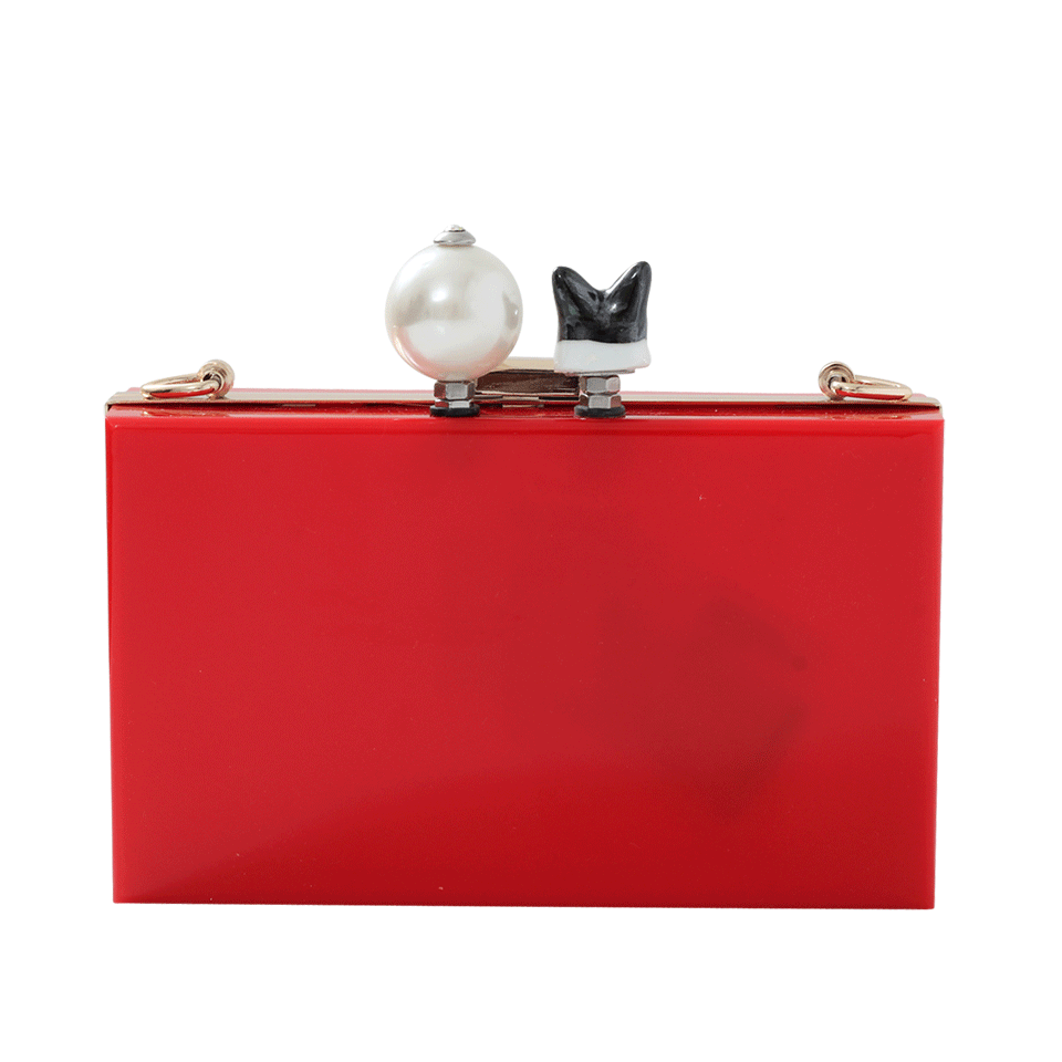 CECILIA MA COUTURE-Pardon My French Clutch-RED