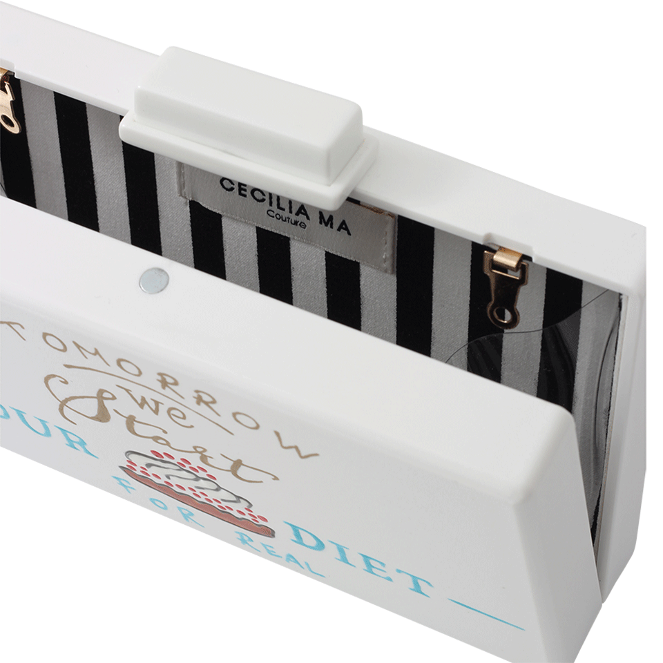 CECILIA MA COUTURE-Cake Clutch-WHITE