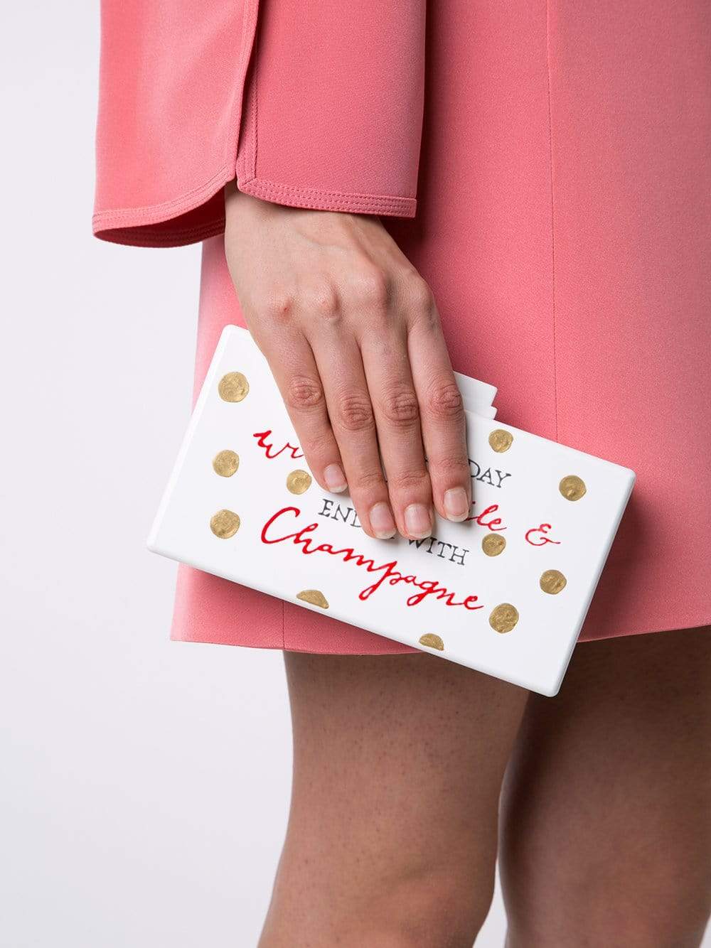 CECILIA MA COUTURE-Champagne Clutch-WHITE