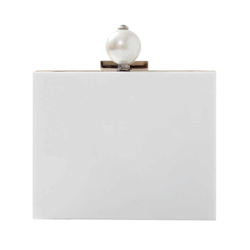 CECILIA MA COUTURE-Pearl Clutch-WHITE