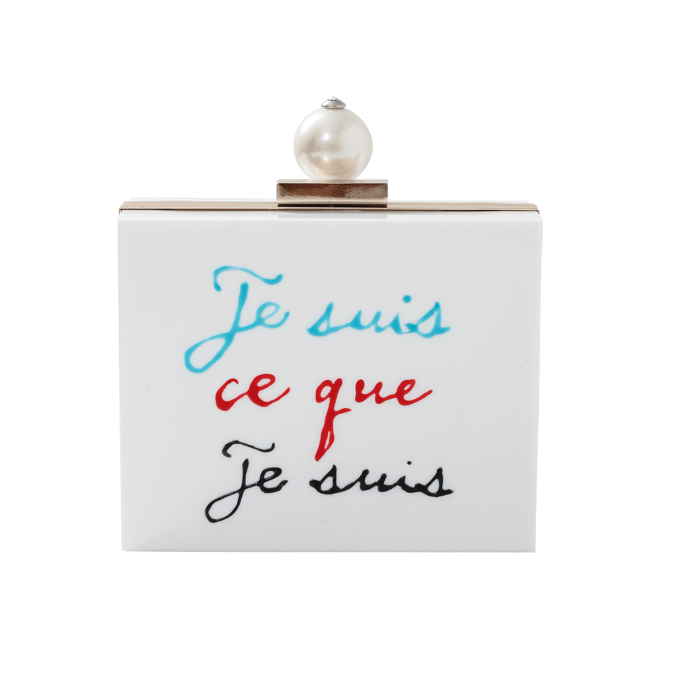 CECILIA MA COUTURE-Pearl Clutch-WHITE
