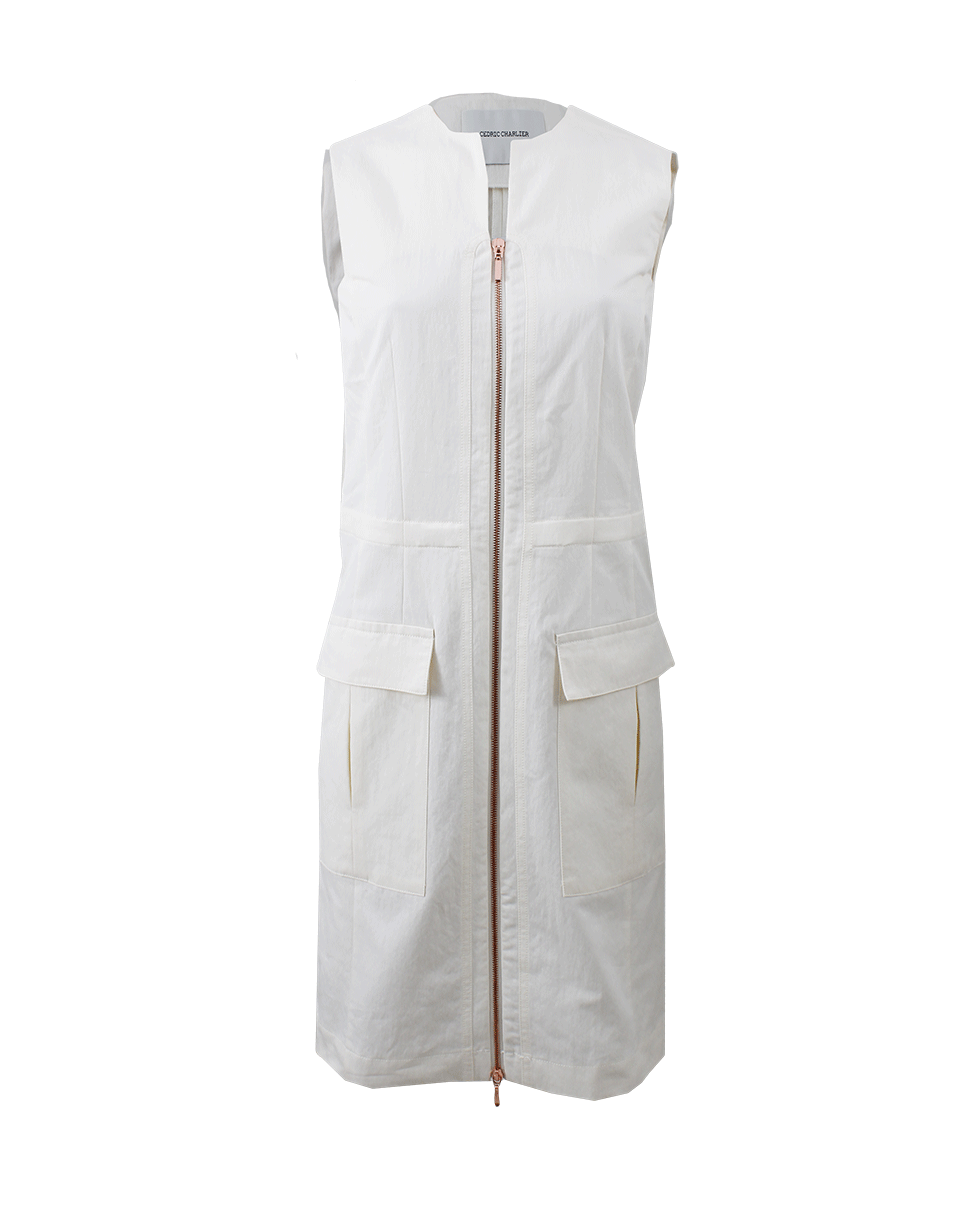 CEDRIC CHARLIER-Zip Front Utility Dress-