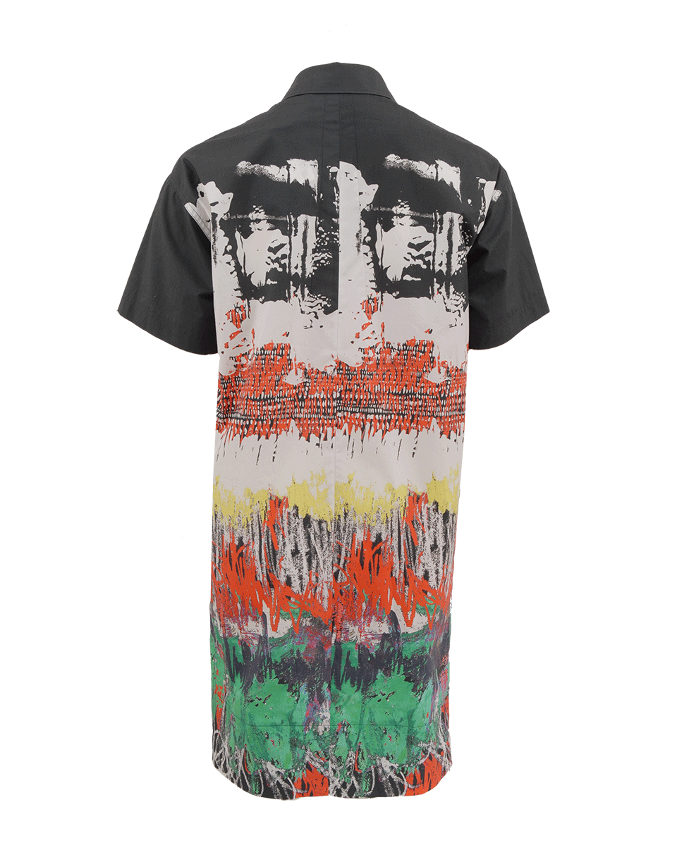 CEDRIC CHARLIER-Henley Scribble Print Dress-