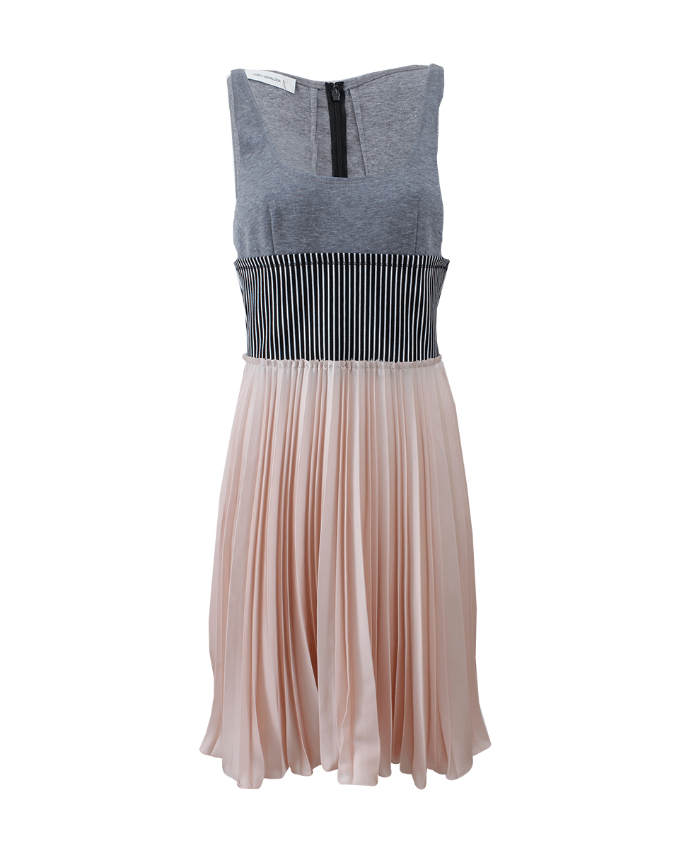 CEDRIC CHARLIER-Plisse Skirt Tank Dress-