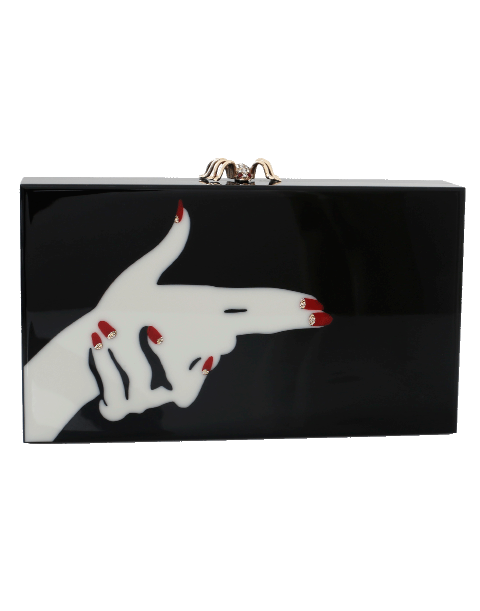 CHARLOTTE OLYMPIA-Killer Pandora Clutch-BLACK
