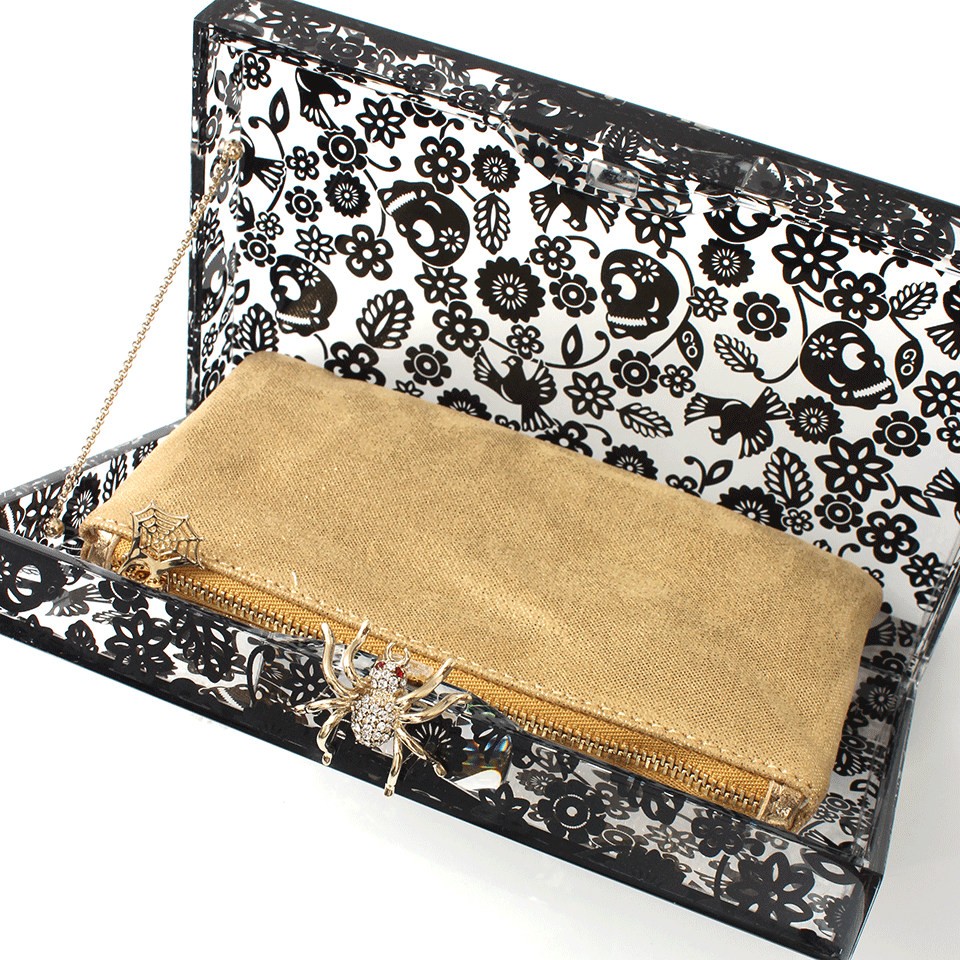 CHARLOTTE OLYMPIA-Papel Picado Print Pandora-BLACK