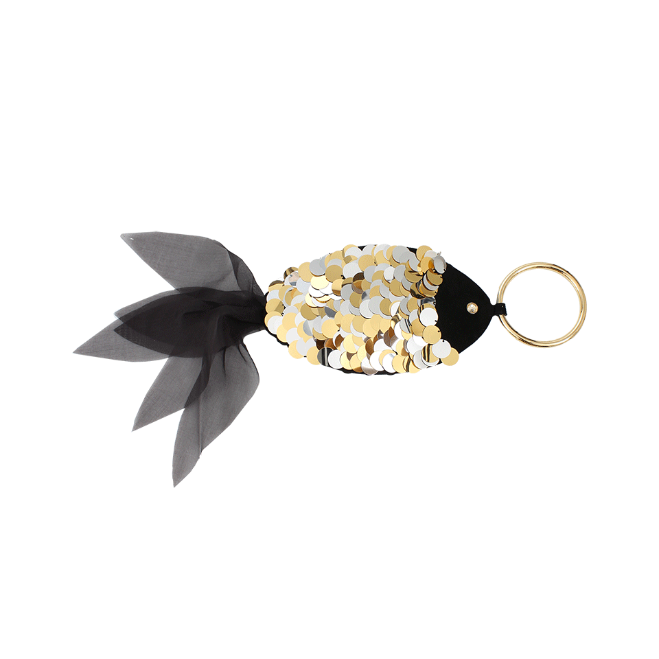 CHARLOTTE OLYMPIA-Fish Out Of Water Clutch-BLK/GLD