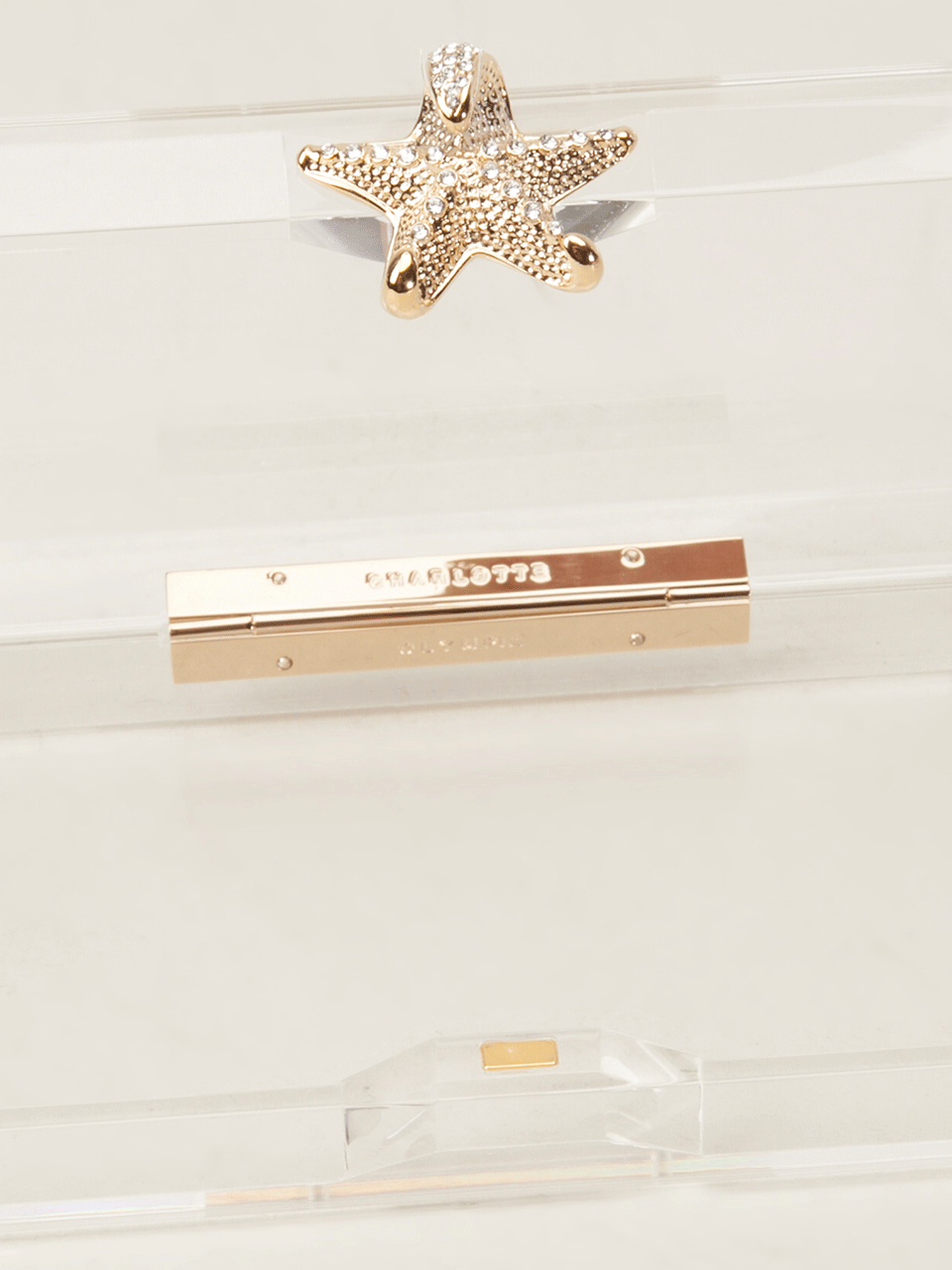 CHARLOTTE OLYMPIA-Starfish Pandora Clutch-CLEAR