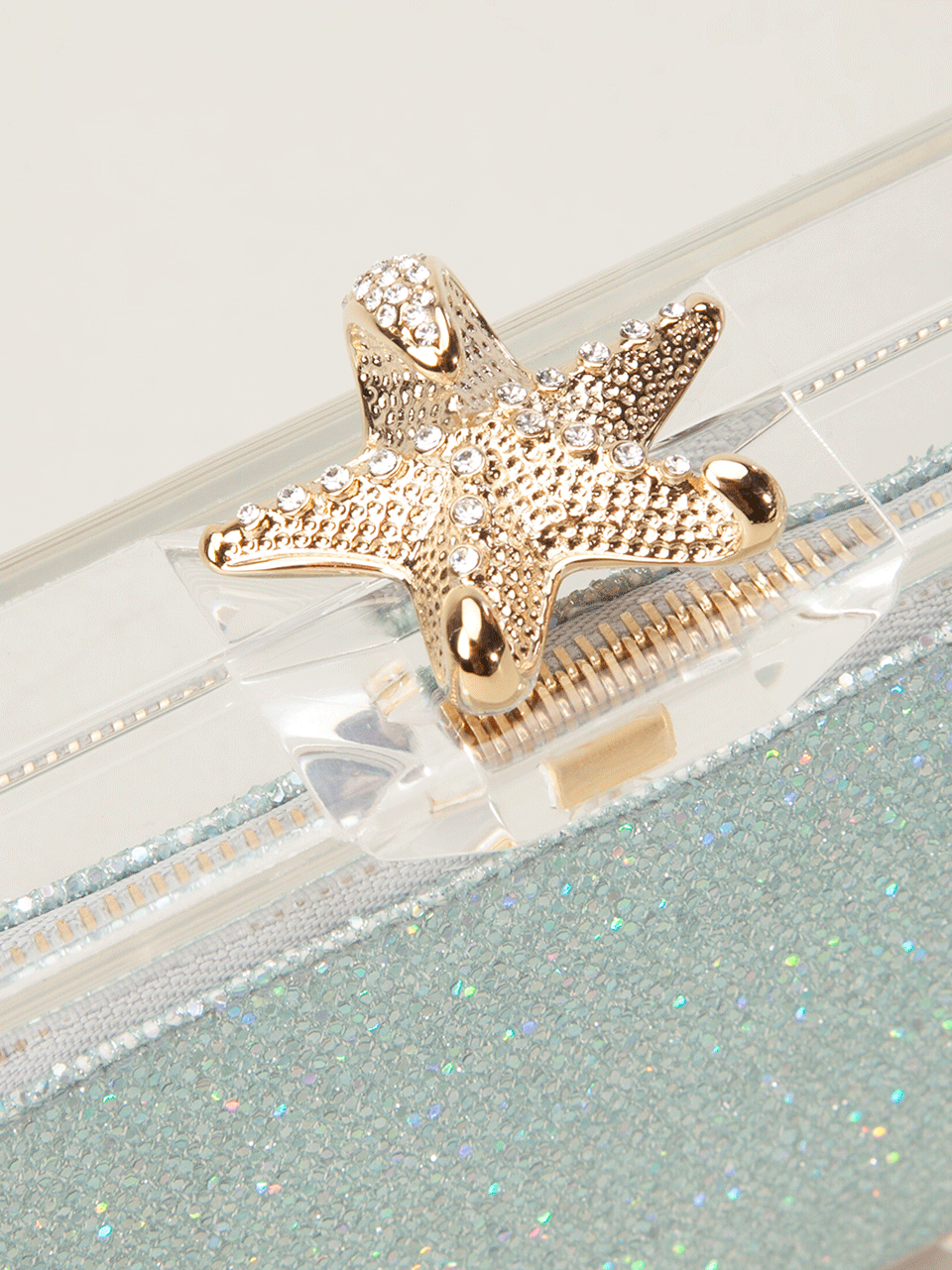 CHARLOTTE OLYMPIA-Starfish Pandora Clutch-CLEAR