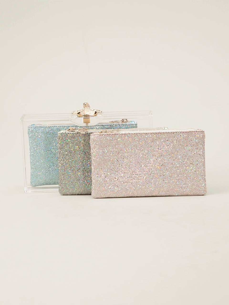 CHARLOTTE OLYMPIA-Starfish Pandora Clutch-CLEAR