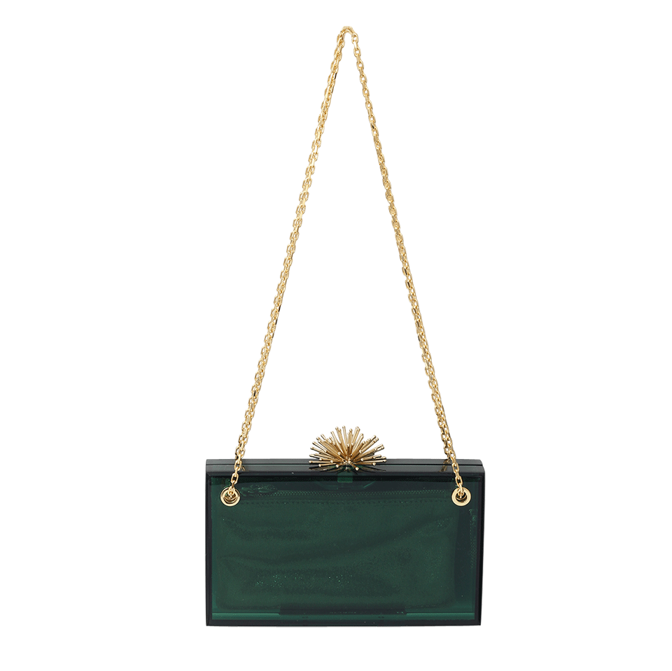 CHARLOTTE OLYMPIA-Orbital Dora Clutch-GREEN