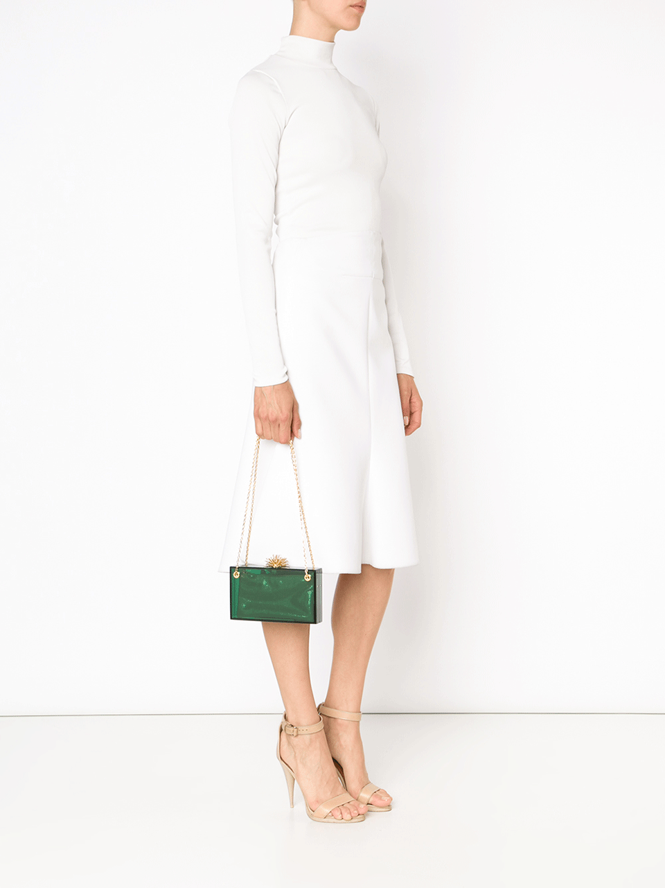 CHARLOTTE OLYMPIA-Orbital Dora Clutch-GREEN