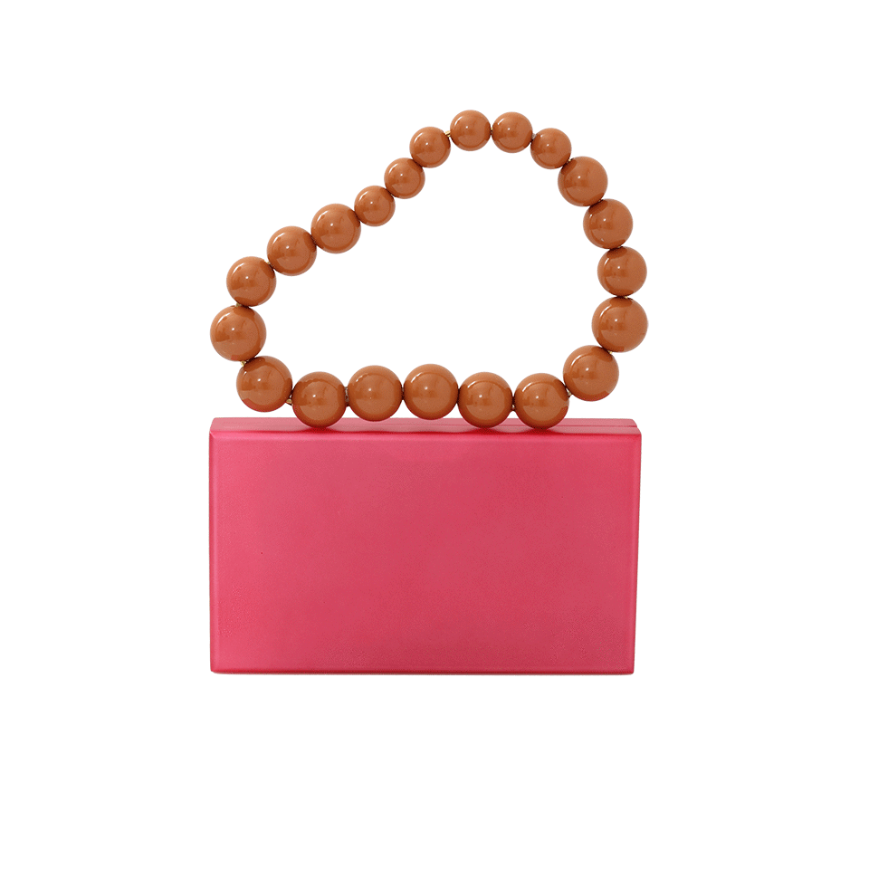 CHARLOTTE OLYMPIA-Necklace Pandora Clutch-PINK