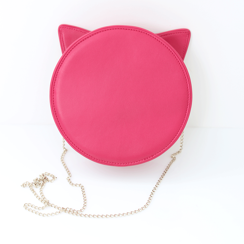 CHARLOTTE OLYMPIA-Pussy Cat Purse-PINK