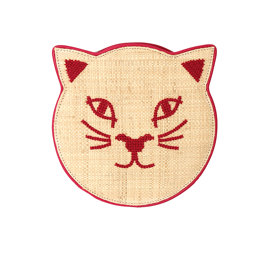 CHARLOTTE OLYMPIA-Pussy Cat Purse-PINK