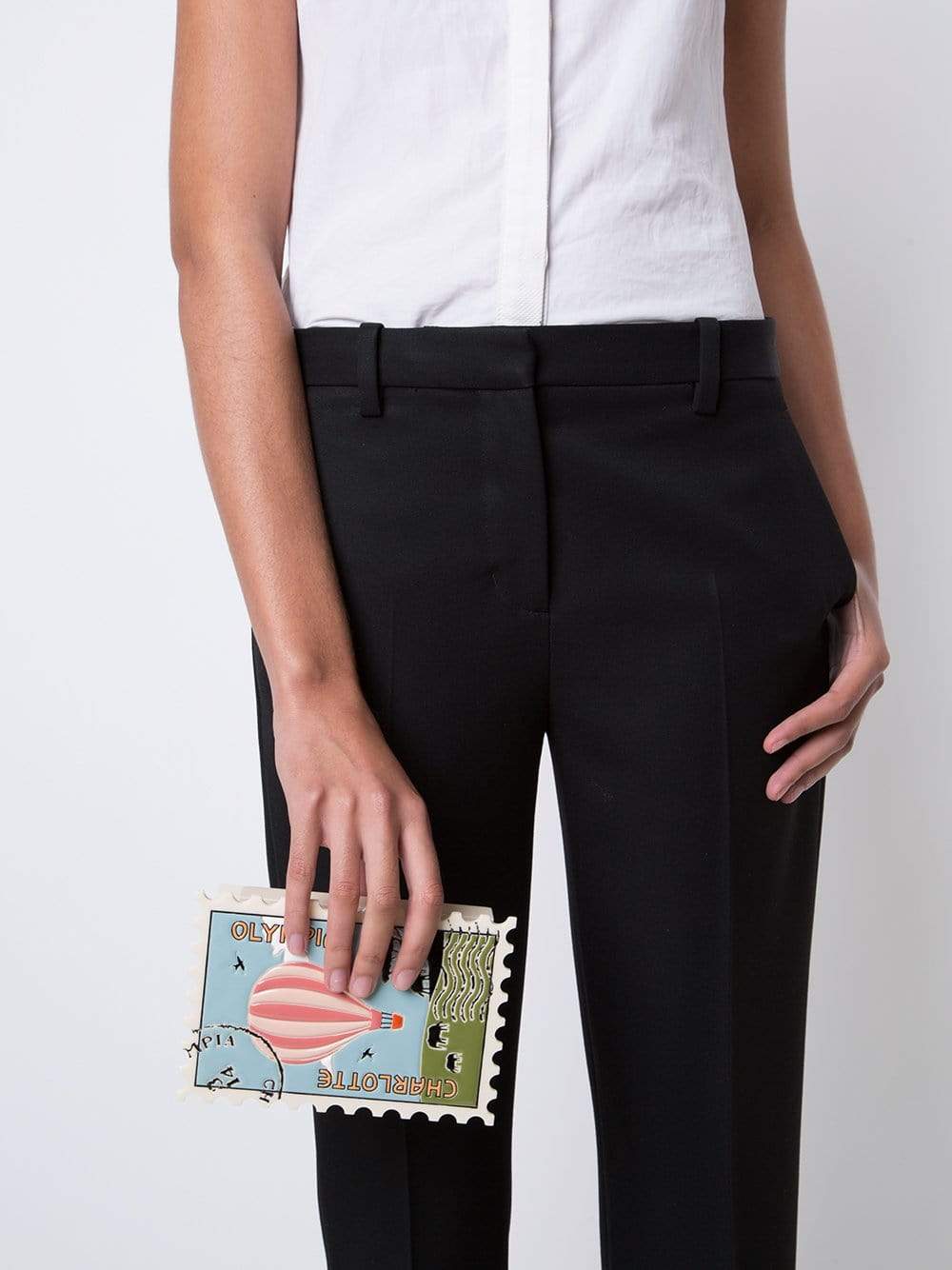 CHARLOTTE OLYMPIA-First Class Clutch-PNK/BLUE