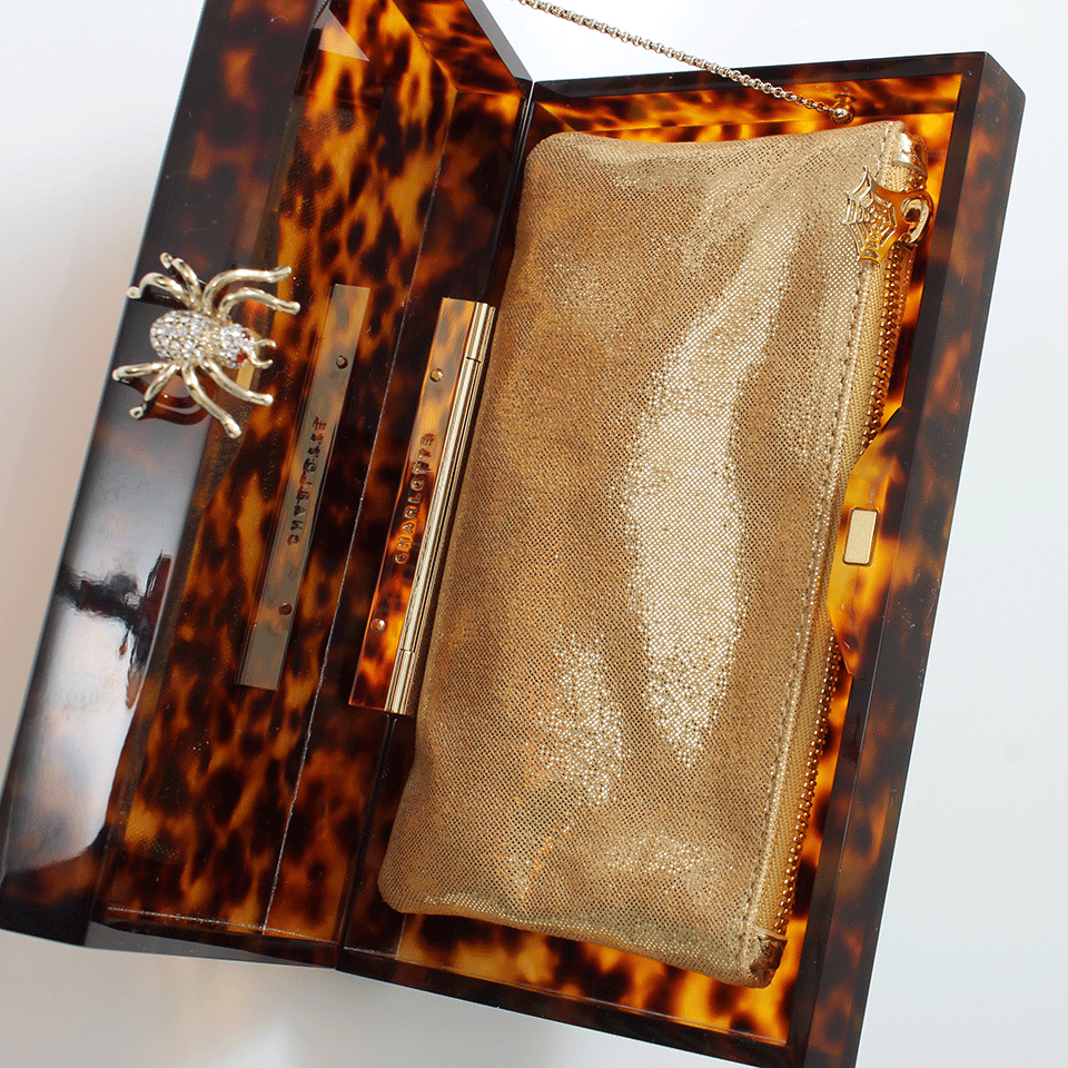 CHARLOTTE OLYMPIA-Tortoise Print Pandora Box-TORTIOSE