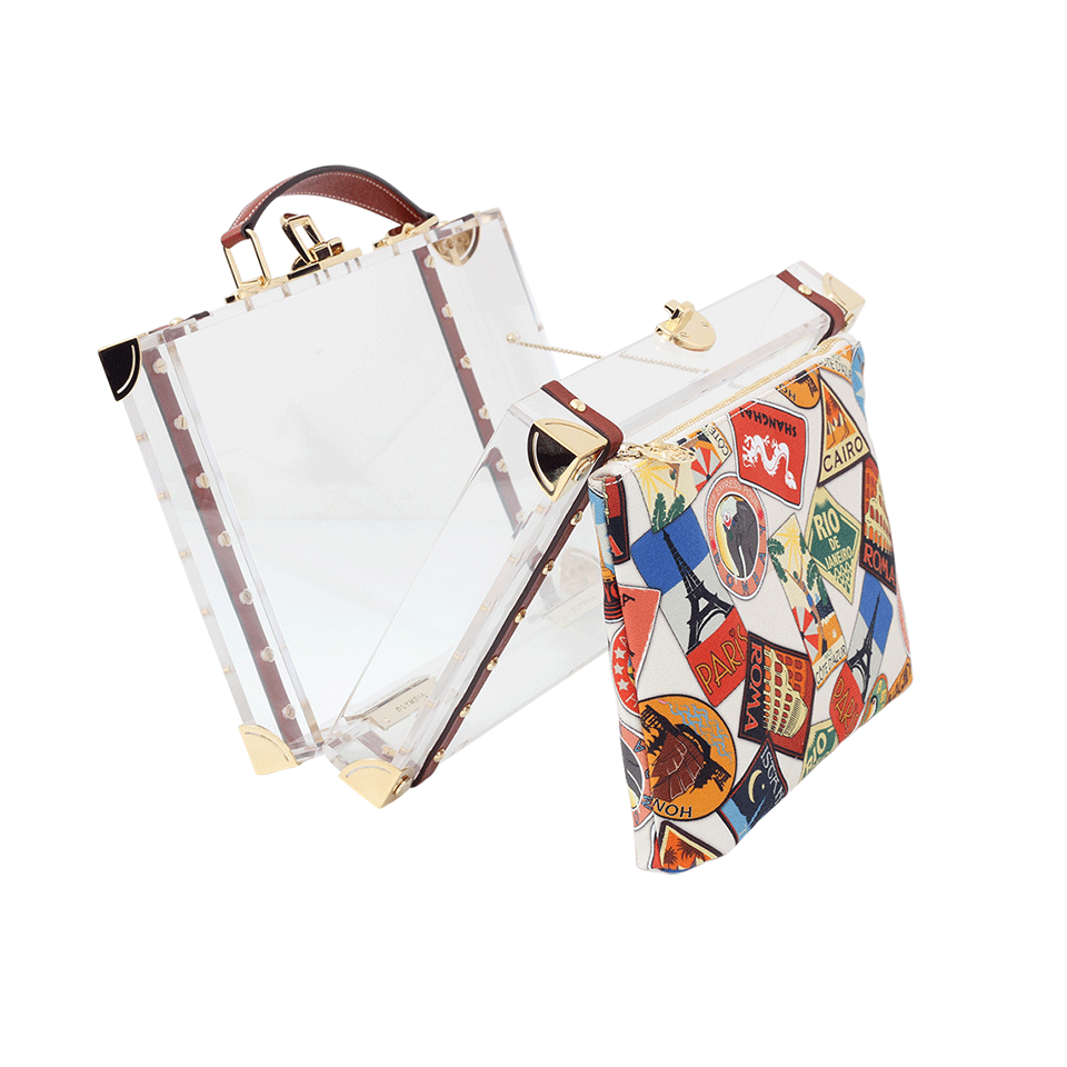 CHARLOTTE OLYMPIA-Around The World Clutch-TRANS