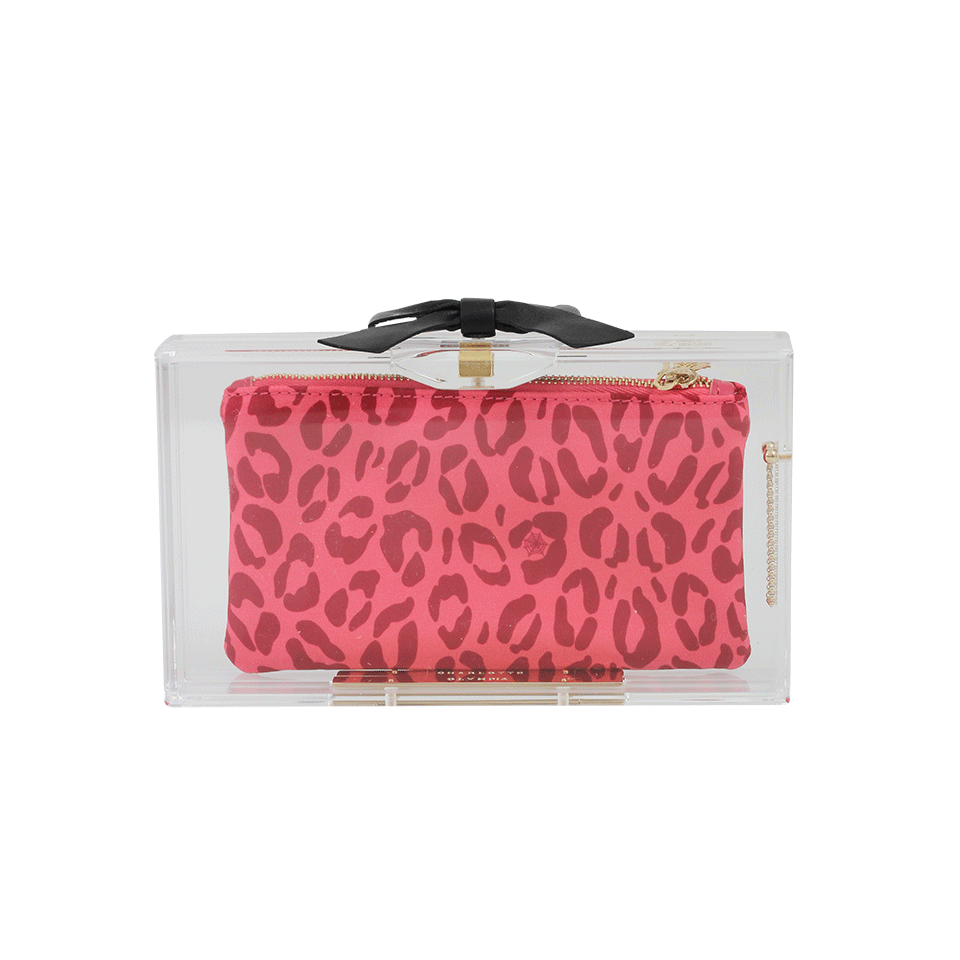 CHARLOTTE OLYMPIA-Bow Clasp Clutch-TRANS